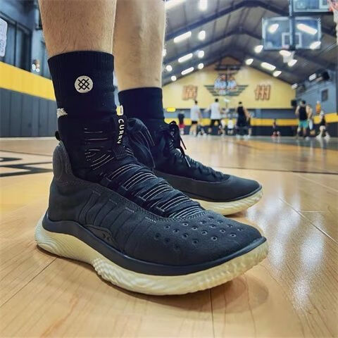 4代篮球鞋curry4 flotro战靴nba全明星耐磨防滑男女运动鞋子 灰黑