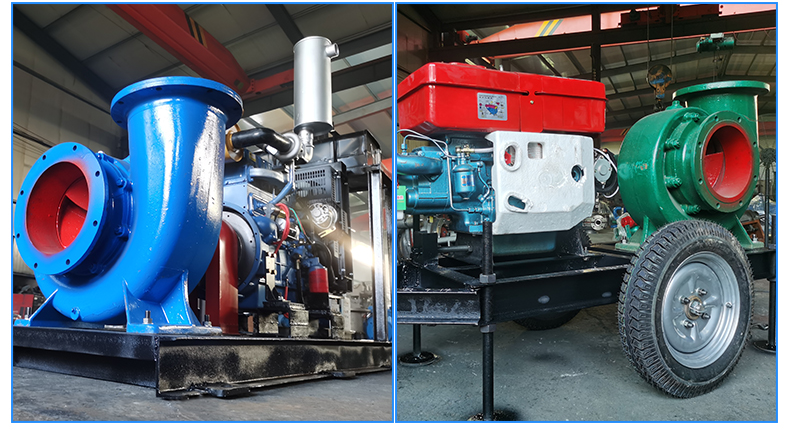 混流泵大型灌溉浇地农用离心泵12排涝防洪抽水柴油机8寸蜗壳水泵150hw