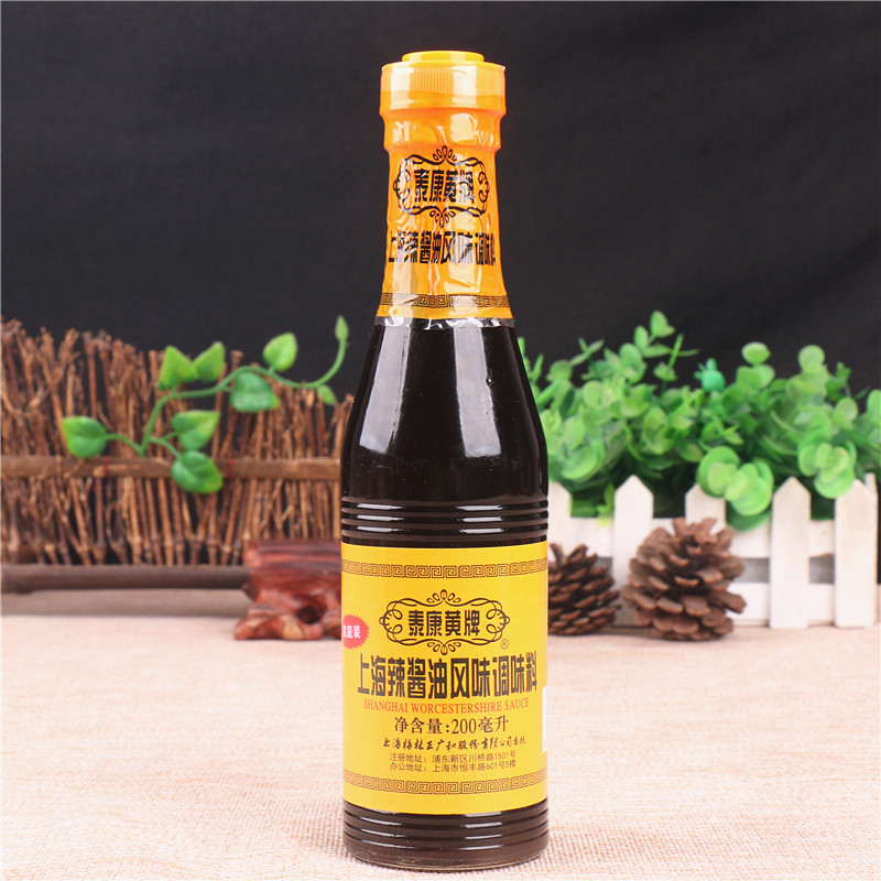 上海辣酱油200ml 泰康黄牌炸鸡猪排炸春卷蘸料凉拌酱油 1瓶*200ml