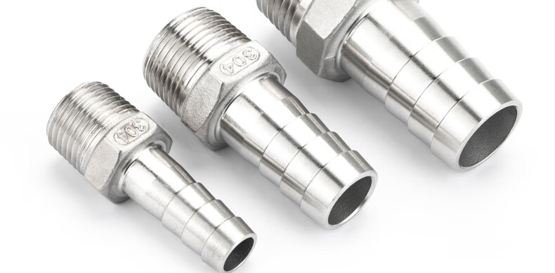 斗昂304不锈钢宝塔接头4分6分1寸外丝燃气连软管皮管水管直接配件大全