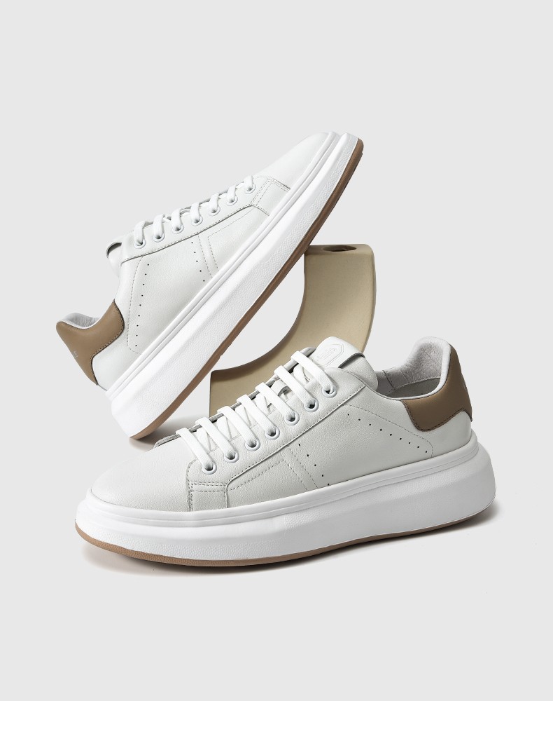 马克华菲板鞋男鞋夏季2022新款男士头层牛皮透气小白鞋休闲鞋子男潮鞋