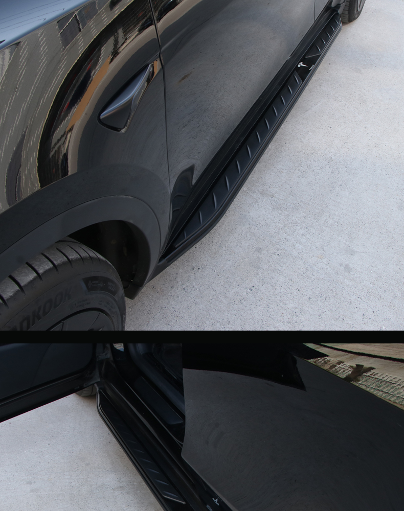 y脚踏板改装黑武士侧踏板原车装饰铝合金侧裙踏板特斯拉y配件 特斯拉