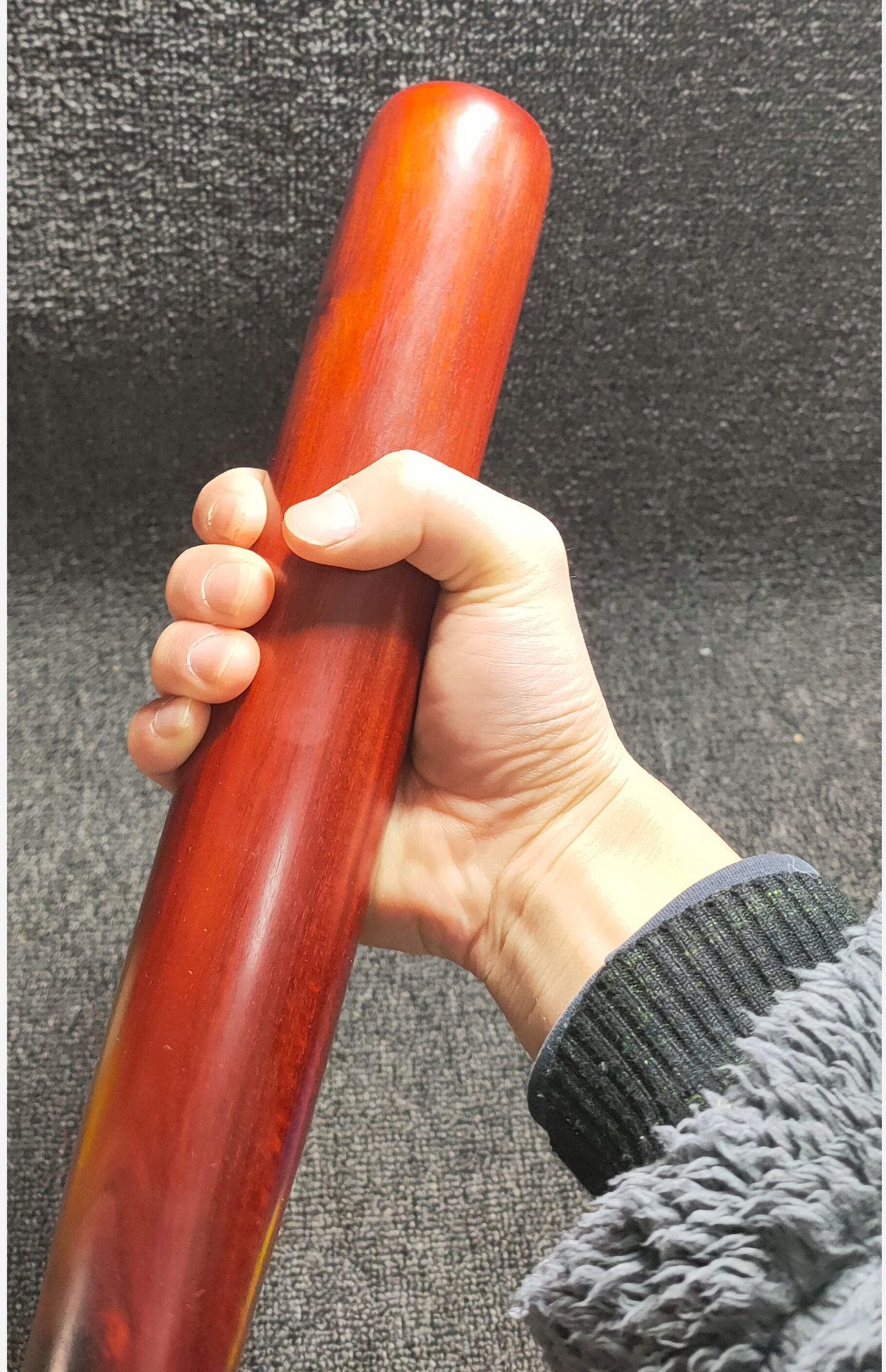 实木棒球棒 超硬防身棍 大叶楠黄金樟血檀防卫实心车载棒球棍 大叶楠