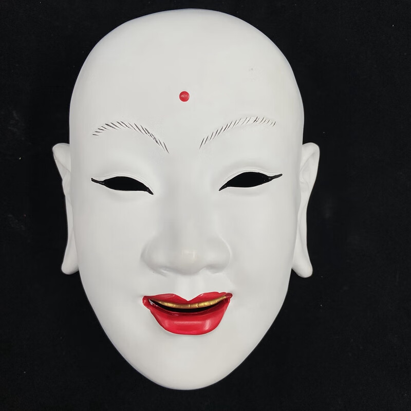 杀万圣节小丑男女全脸影视周边抖音化妆道具唐僧面具 悲喜面【图片