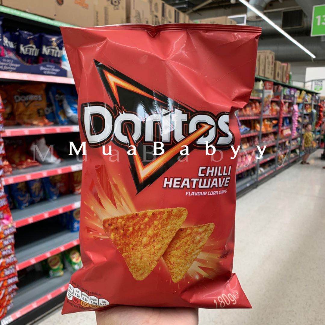 英国采购doritos多力多滋香辣芝士玉米薯片休闲零食150g香辣赏味期4