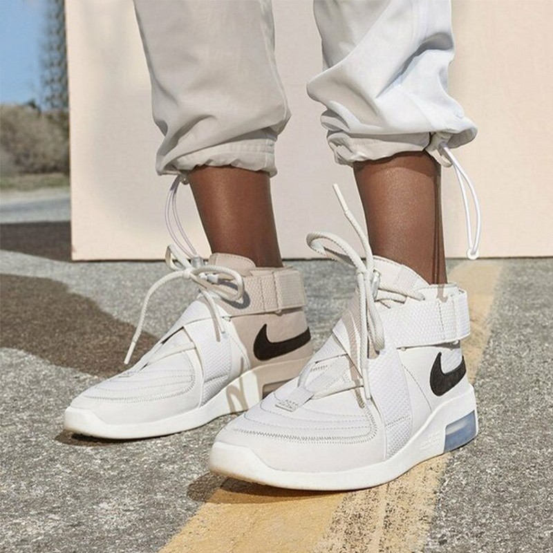 nike air fear of god fog 180 联名双绑带 中帮高街休闲鞋 at8087