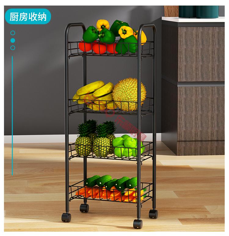 架书架厨房蔬菜架简易阳台 带滑轮 垫板【白】 2层【图片 价格 品牌