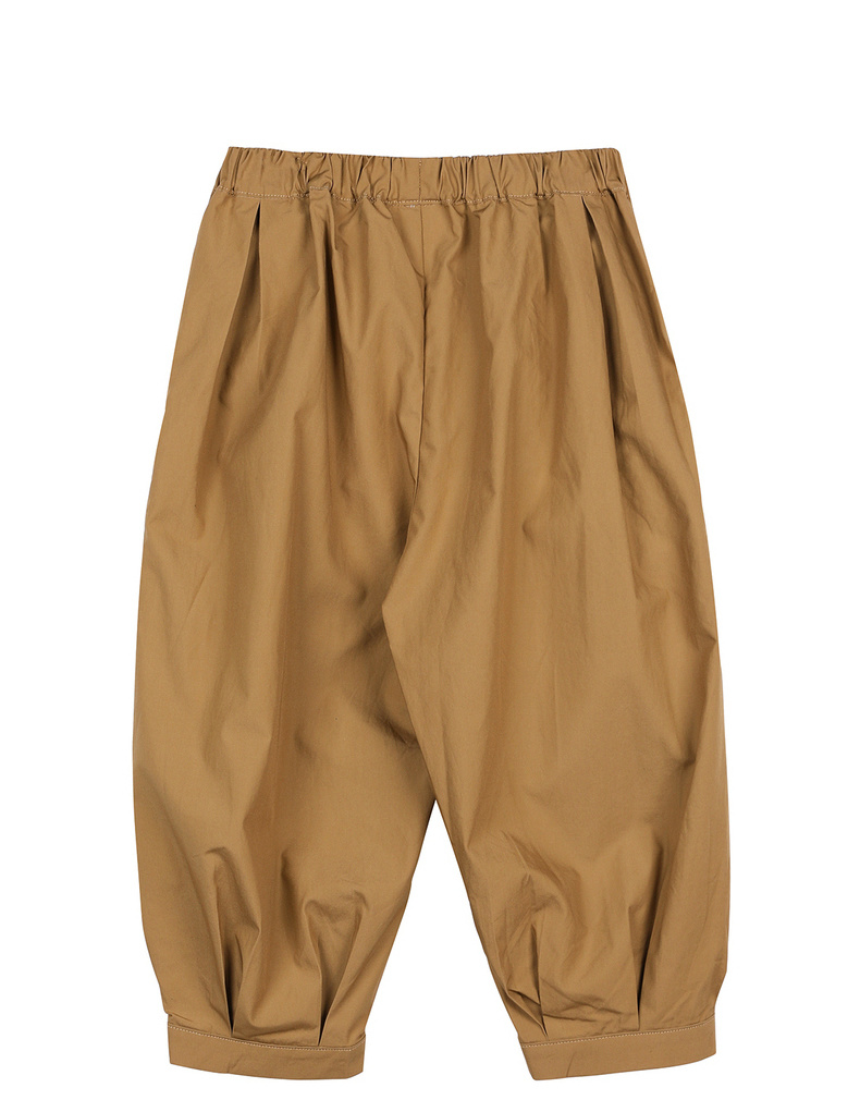 商场同款马拉丁童装女童棉布长裤20春新款120017313h 卡其 140cm