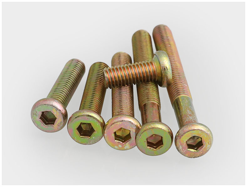 立始m6m8家具五金螺丝 平圆头内六角螺丝 家具螺丝*10x12x14x20-120