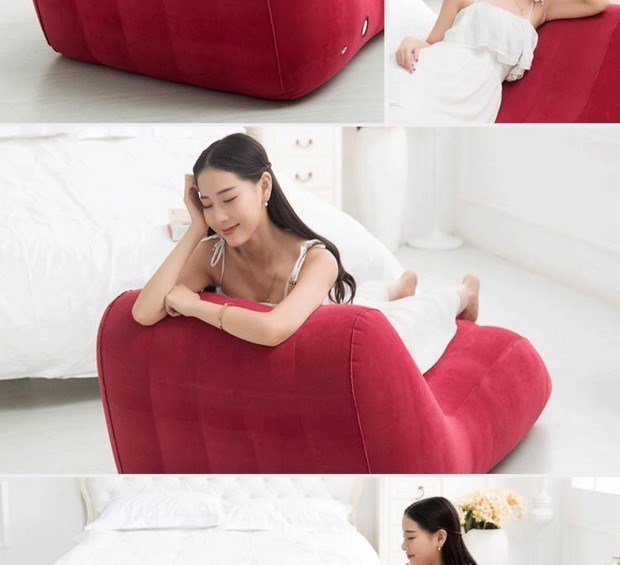 床椅充气沙发躺椅单人折叠懒人沙发卧室情侣情趣沙发便携s型冲气床椅