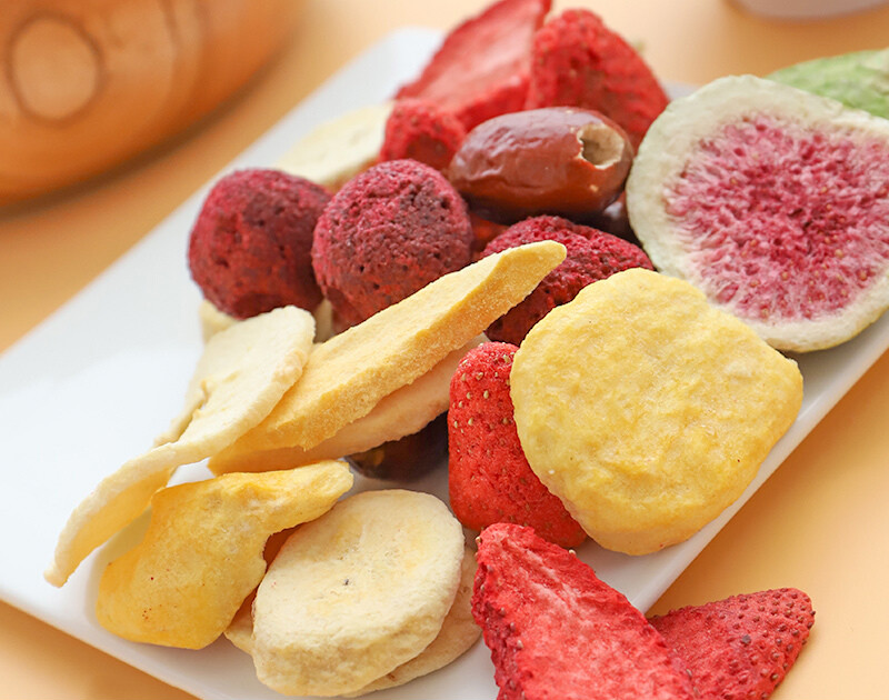 豆乐奇综合水果干零食混合装冻干草莓干果蔬脆脱水即食500g袋装8种