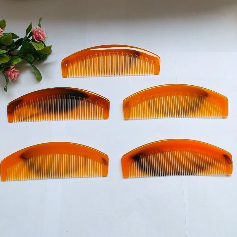 女发梳子家用折不断宽细齿梳头梳子加厚大号便携式洗头梳防静电半圆2