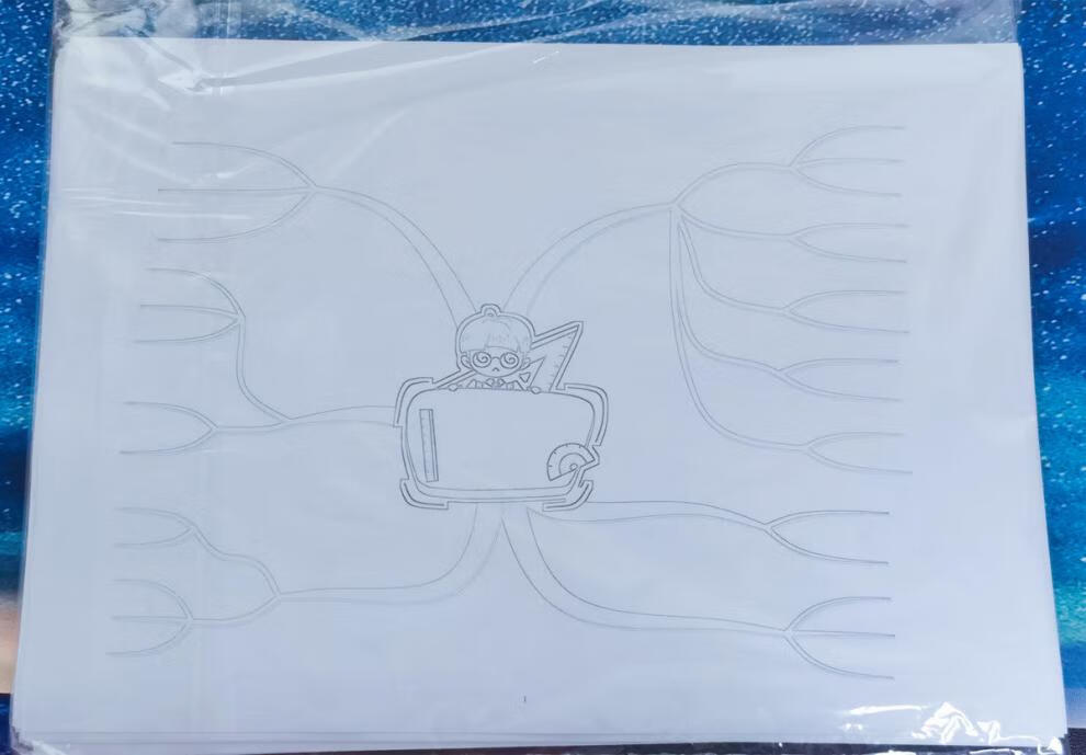 温妤wxpyu a4思维导图空白模板 儿童思维树练习册纸质语文数学英语