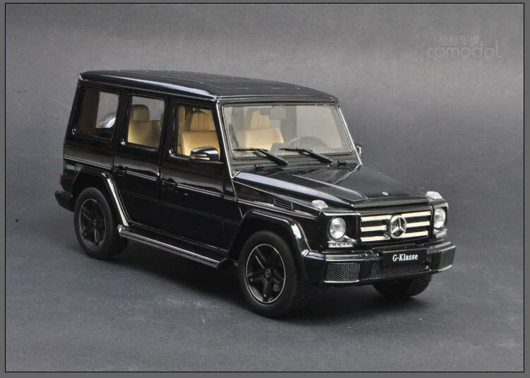 定制118大g模型奔驰大giscale奔驰g500合金仿真汽型哑光灰色现货