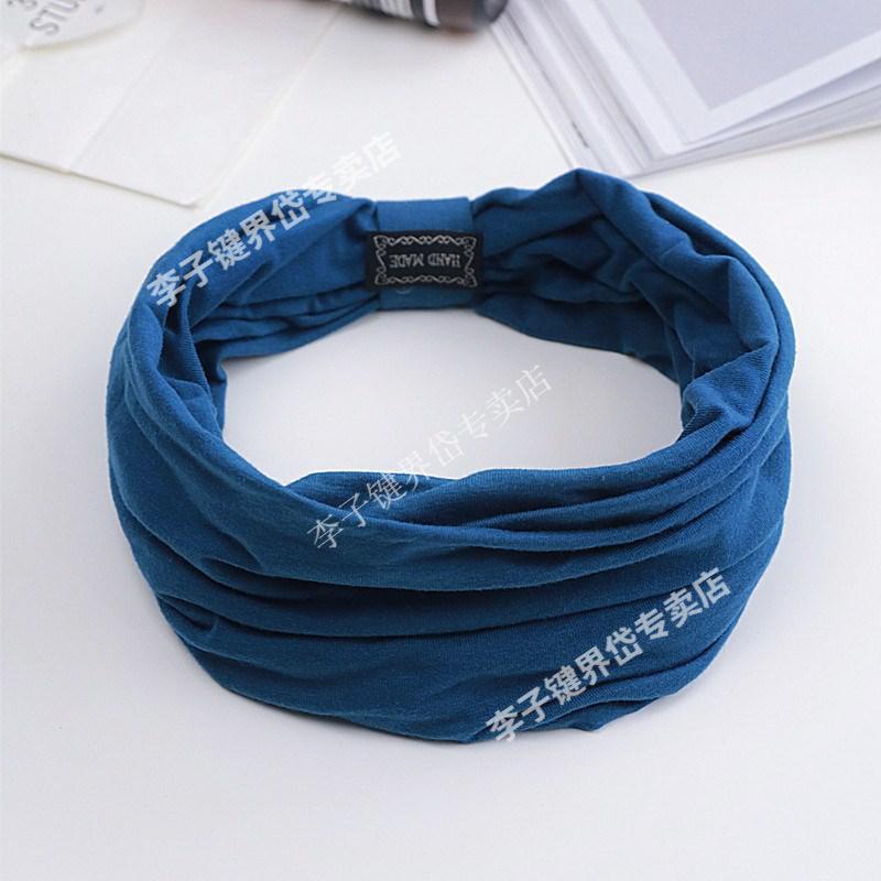 护额保暖防风护额头带运动发带女防风保暖骑行头巾防寒jc857彩色条纹