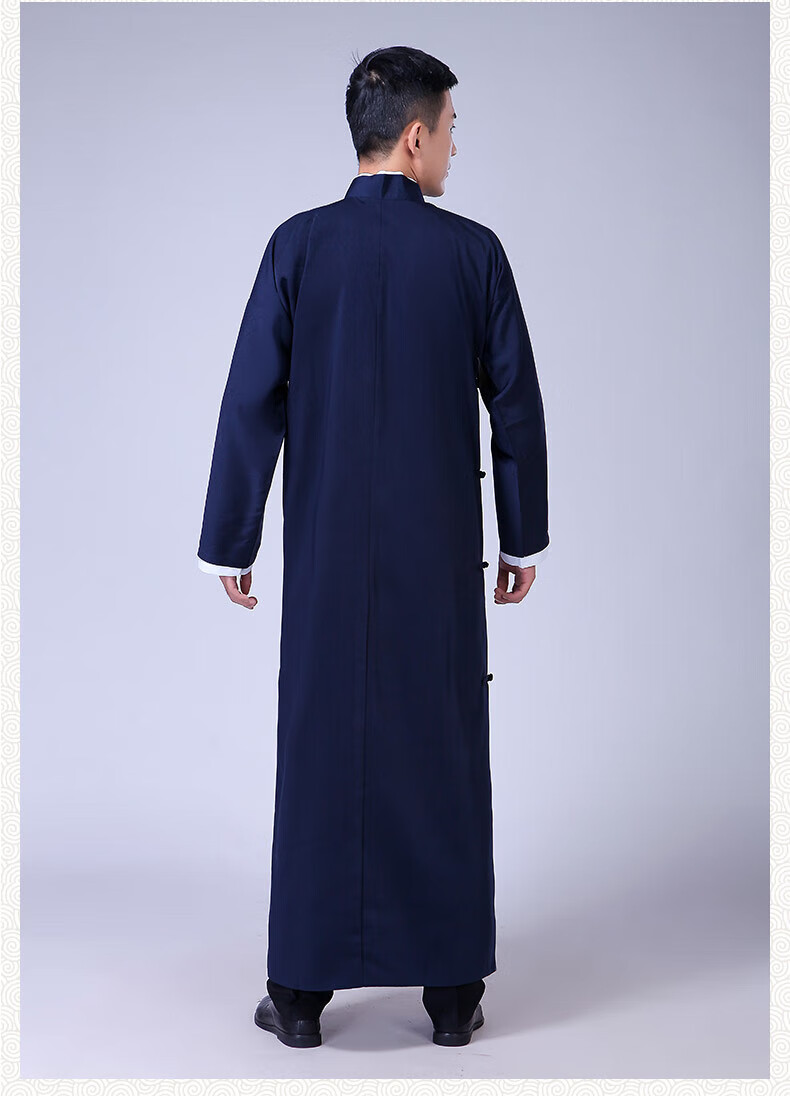 相声大褂民国服装长衫相声中式大褂服长袍马褂教书复古唐装男民国演出