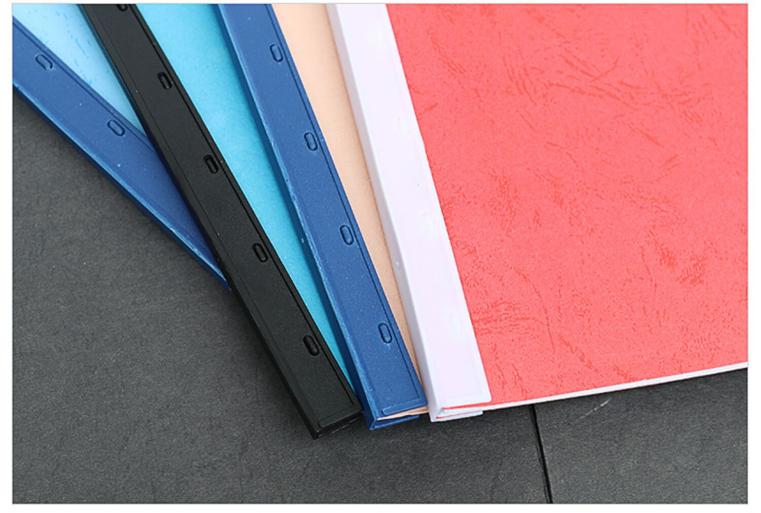 温妤10孔装订夹条标书打孔装订夹压条装订机活页卡条压条文件塑料装订