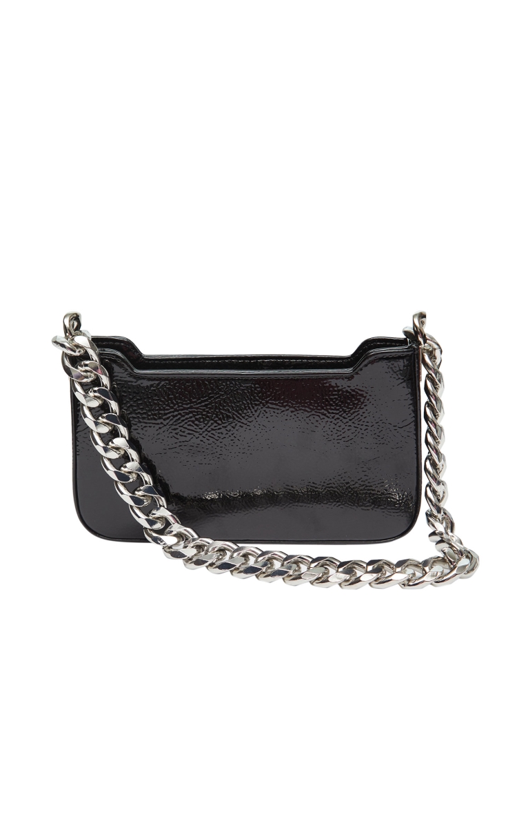 vero moda2022春季新款简约纹理单肩手提链条包女322185003 白色 均码