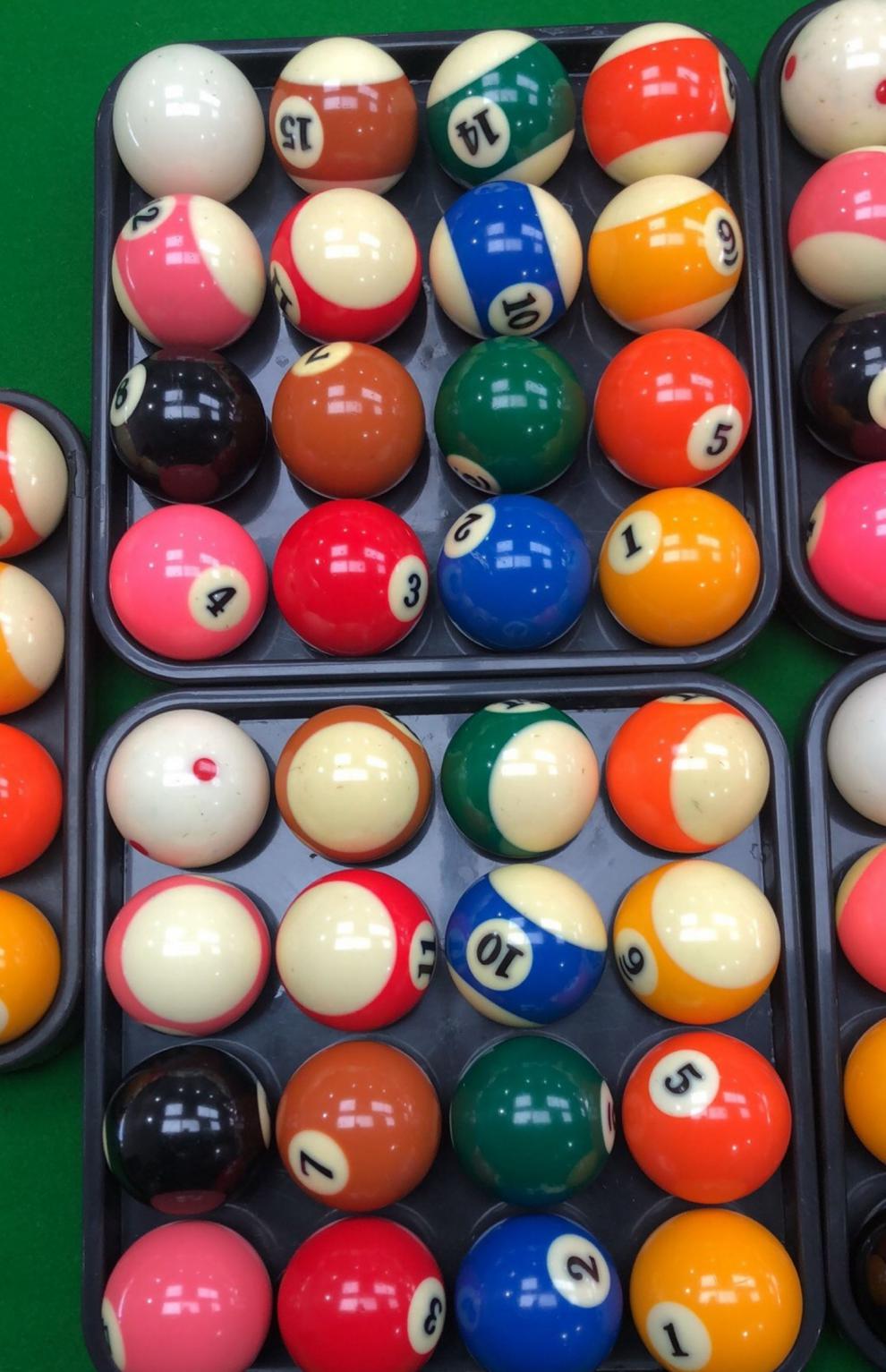 二手台球子单卖二手水晶球散买黑八美式标准大号台球子零卖 一个要几