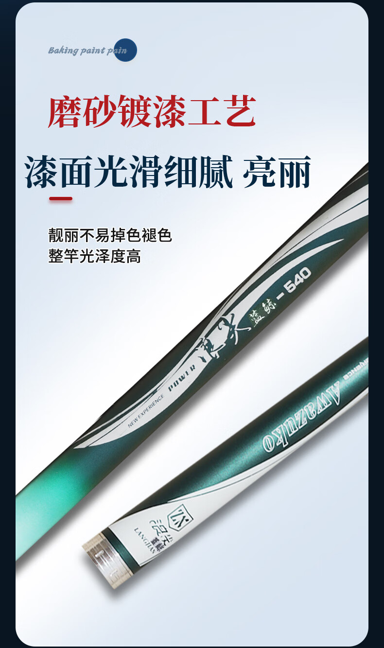 佩覺浪尖藍鯨魚竿手竿碳素魚杆超輕超硬28調19調釣魚竿長節套裝臺釣竿