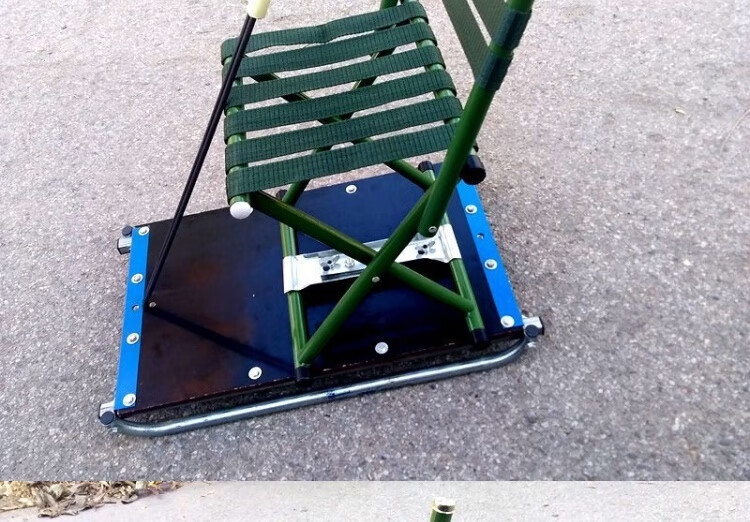 佧森滋冰车户外儿童滑冰车划冰车老式冰爬犁小孩双人实木自制漂移亮