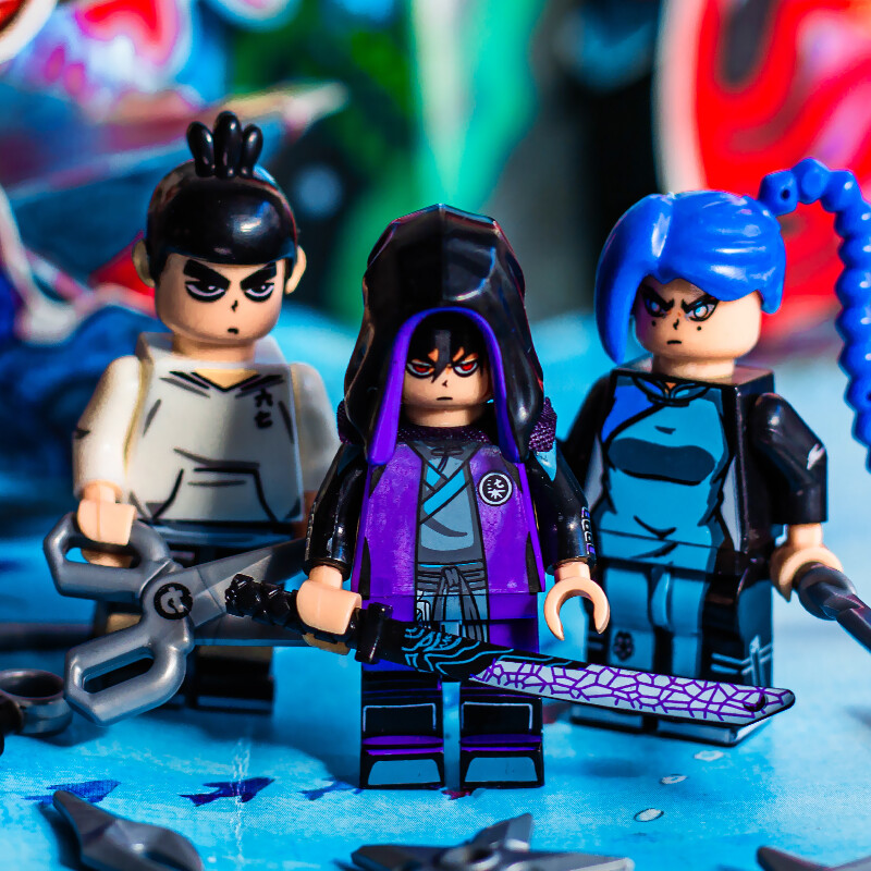 (·)刺客伍六七人仔积木梅花十三玄武国柒稀有剑魔刀千刃567岁 阿柒