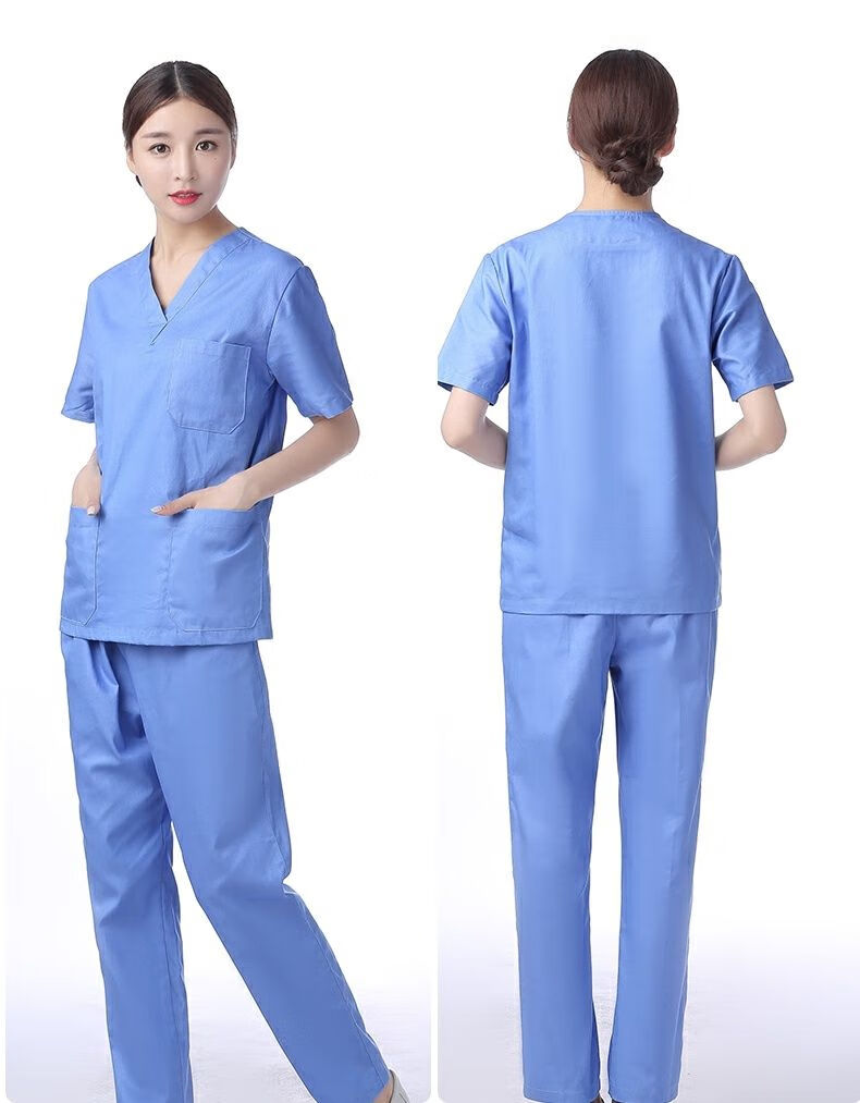 戈普旗棉洗手衣夏季女洗手衣衣刷手服长袖洗手衣室医生工作服套装s