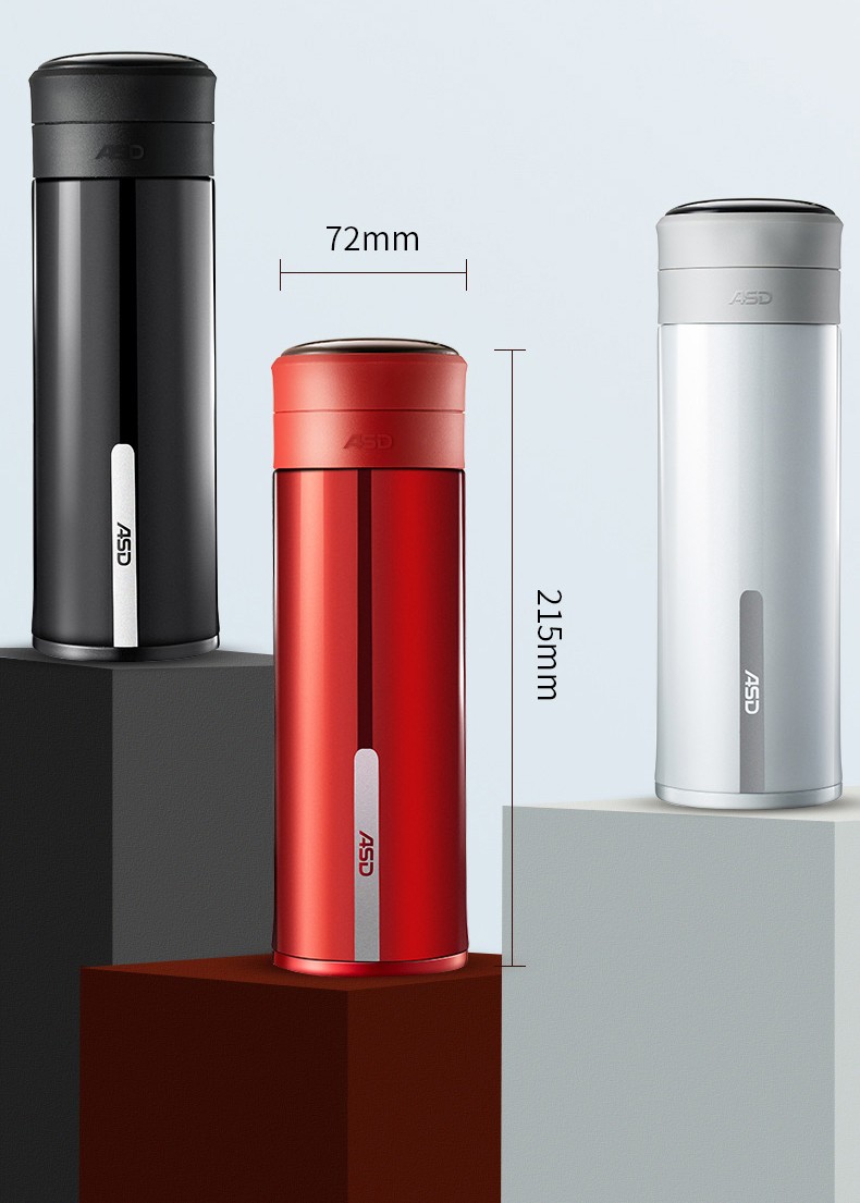 爱仕达(asd) 爱仕达温显保温杯追光者数字显示温度304不锈钢500ml大