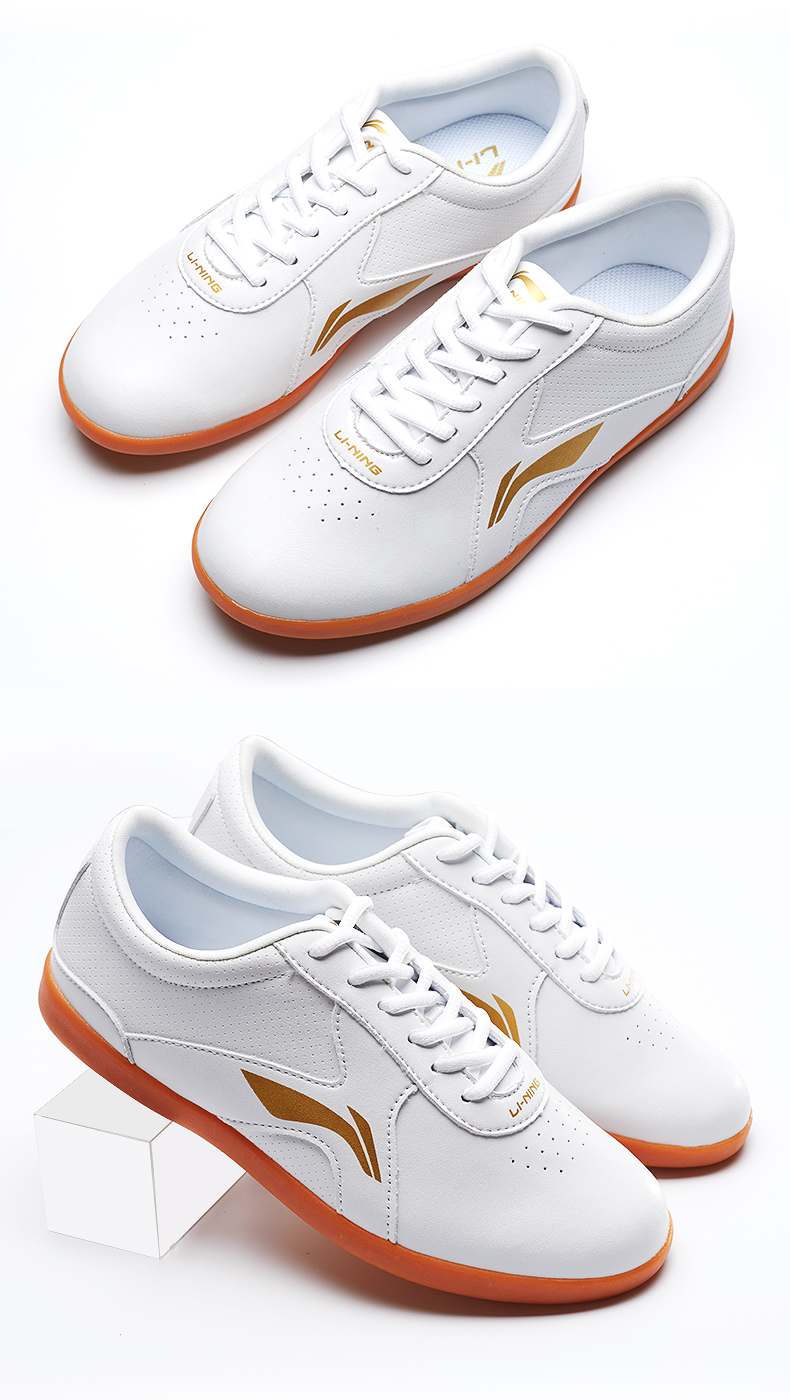 李宁太极鞋女春秋冬季太极鞋牛筋底太极拳练功鞋男武术训练鞋太极运动