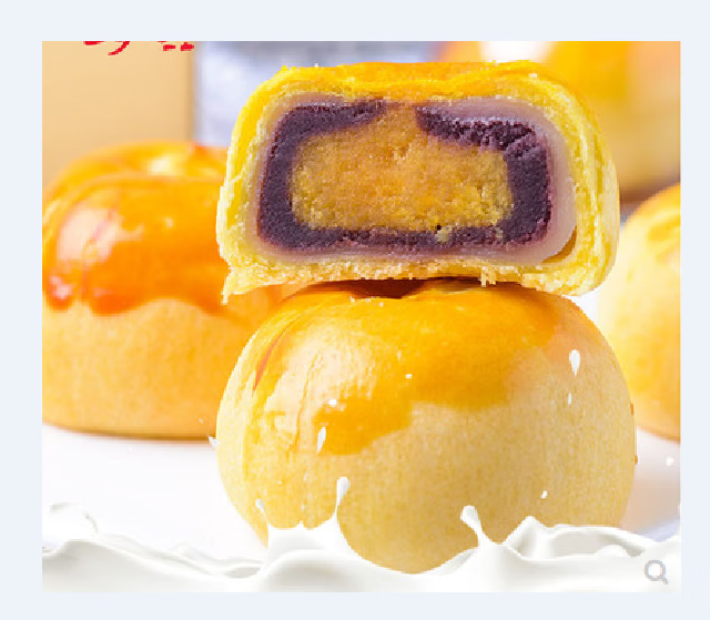 现货安琪蛋黄酥月饼720g广式传统豆沙莲蓉紫薯糕点中秋礼【图片 价格