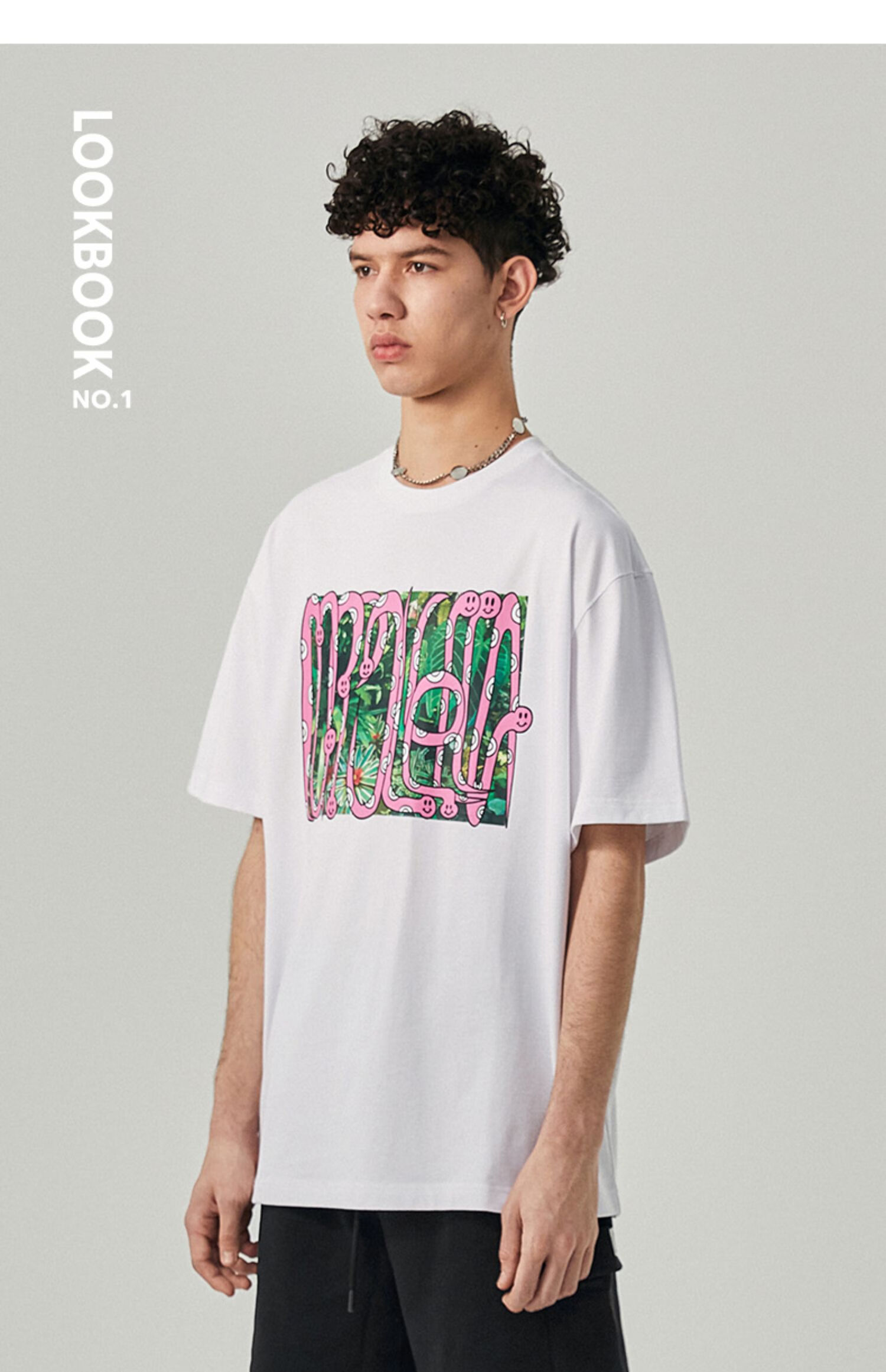 coppolella小恐龙潮牌250g重磅双头蛇印花短袖t恤男街头潮流t恤本白m