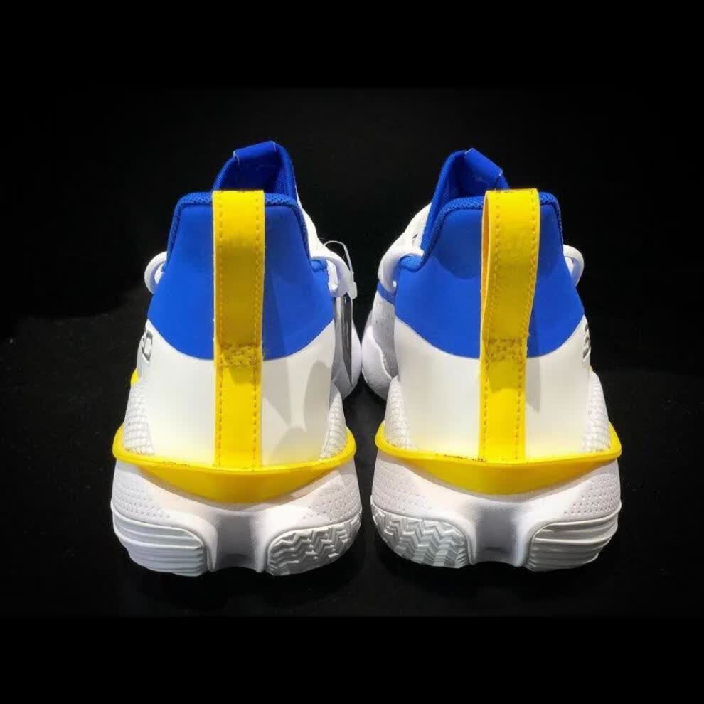 【官方自营旗舰店】ua7代年糖果鸳鸯curry7勇士主场圣诞实战耐磨篮球