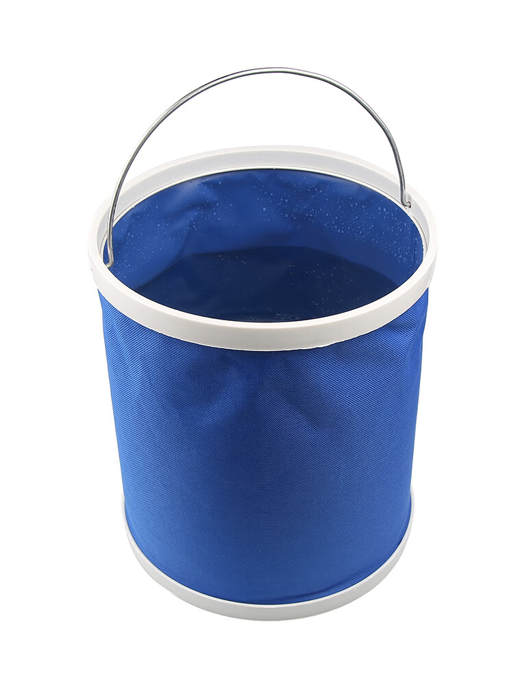 车载洗车专用桶便携式户外旅行钓鱼可伸缩筒升级蓝色水桶9l送洗车手套