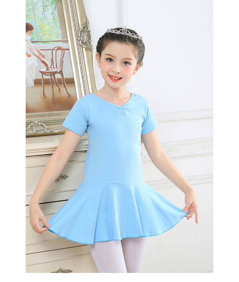 助力带儿童舞蹈服女长袖练功服女童中国舞服装幼儿芭蕾舞裙小女孩春