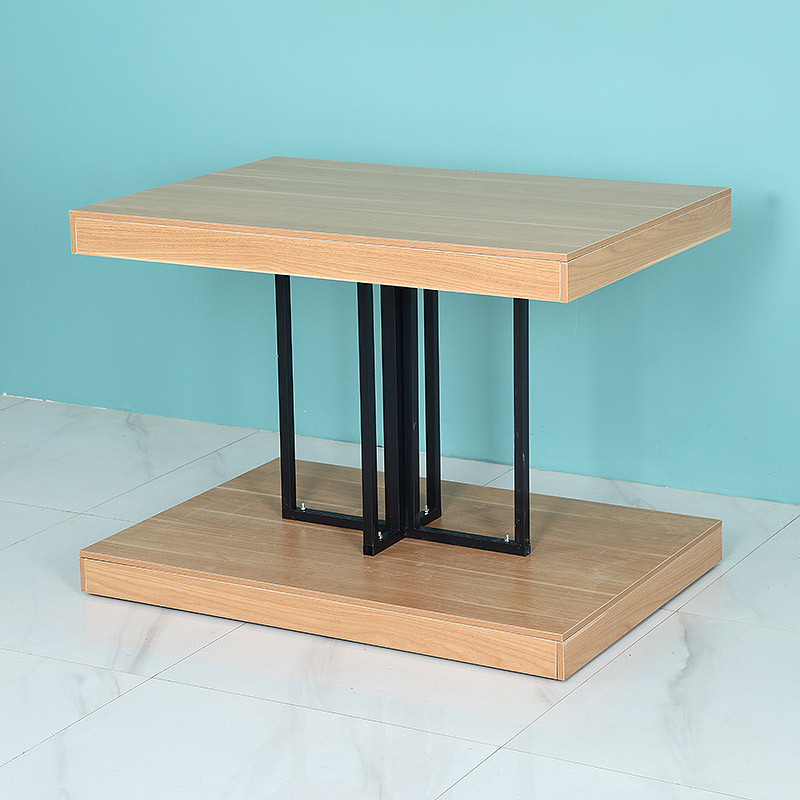 墨绩 商超市牛奶回字工字堆头展示架陈列架货架加厚粮油盒地堆钢木