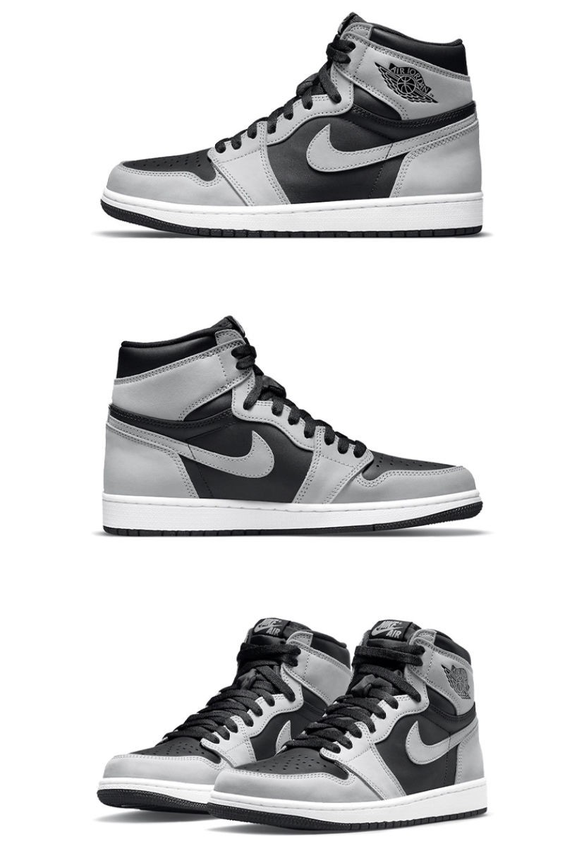 【官方旗舰】aj男女鞋高帮篮球鞋大学烟灰鞋男女板鞋 黑紫脚趾 45