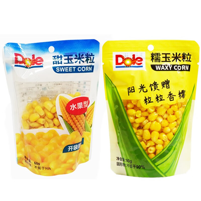 顺丰都乐玉米系列dole非转基因糯玉米棒甜玉米粒水果甜玉米4根都乐黄