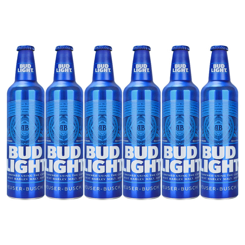 百威经典拉格啤酒/蓝色红色铝瓶/旋盖瓶/铝罐473ml*6瓶 红色旋盖300ml