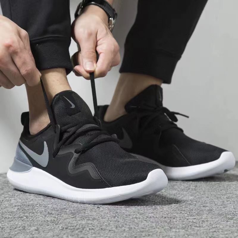 伦敦四代跑鞋4代春夏季网面防滑防滑跑步鞋运动鞋 黑白灰 36【图片