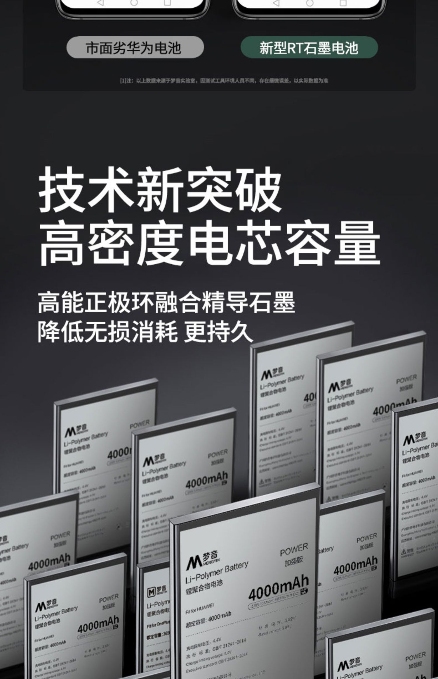 梦音华为p10plus8x麦芒7手机8c电池20play原v10nova346换5pro20s电池