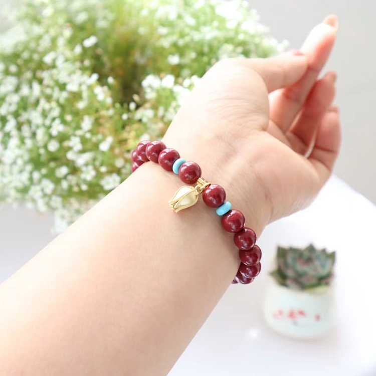 保真紫金砂扭转乾坤手链女生肖牛气冲天转运本命年手链静心神扭转乾坤