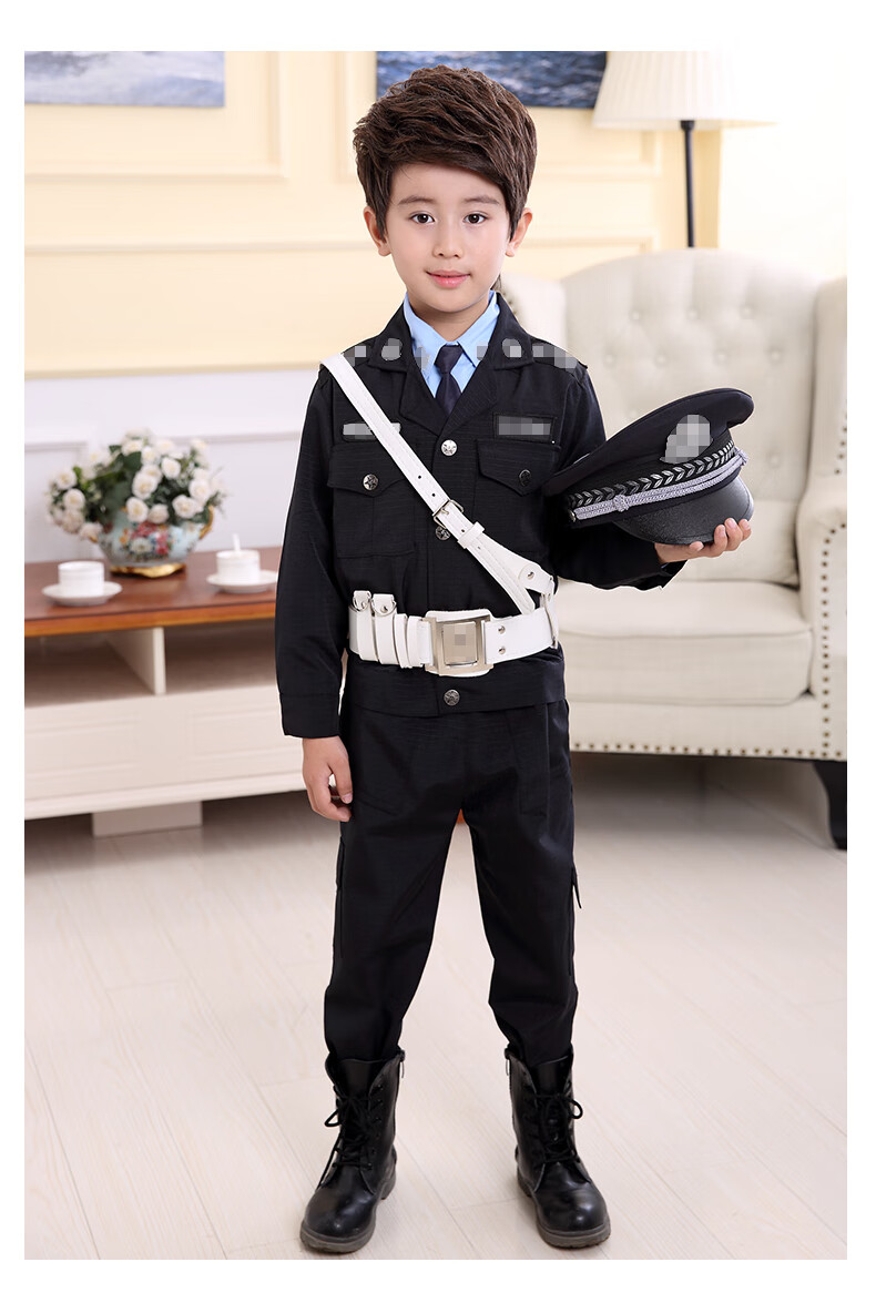 小孩警察衣服图片