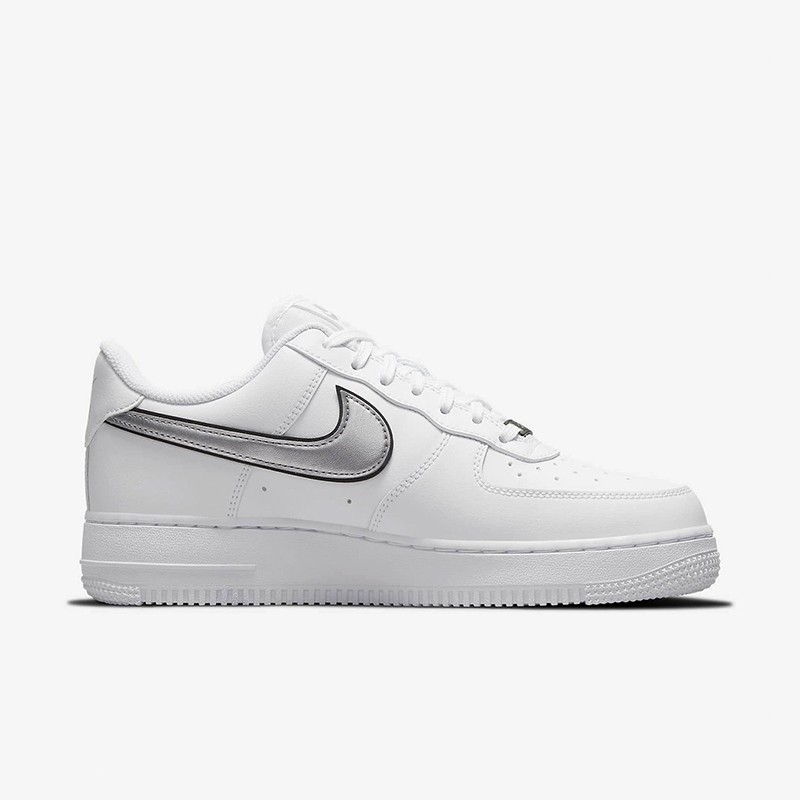 耐克nike女鞋air force 1 low纯白银钩 空军一号af1 低帮休闲板鞋 dd