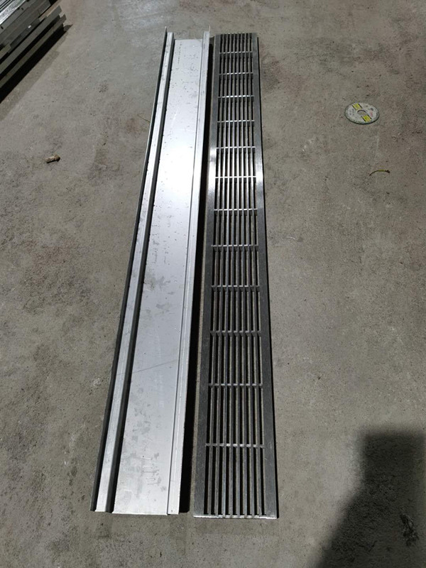 定制304不锈钢格栅缝隙式排水车库下水道盖板雨水篦子线性格栅201白色