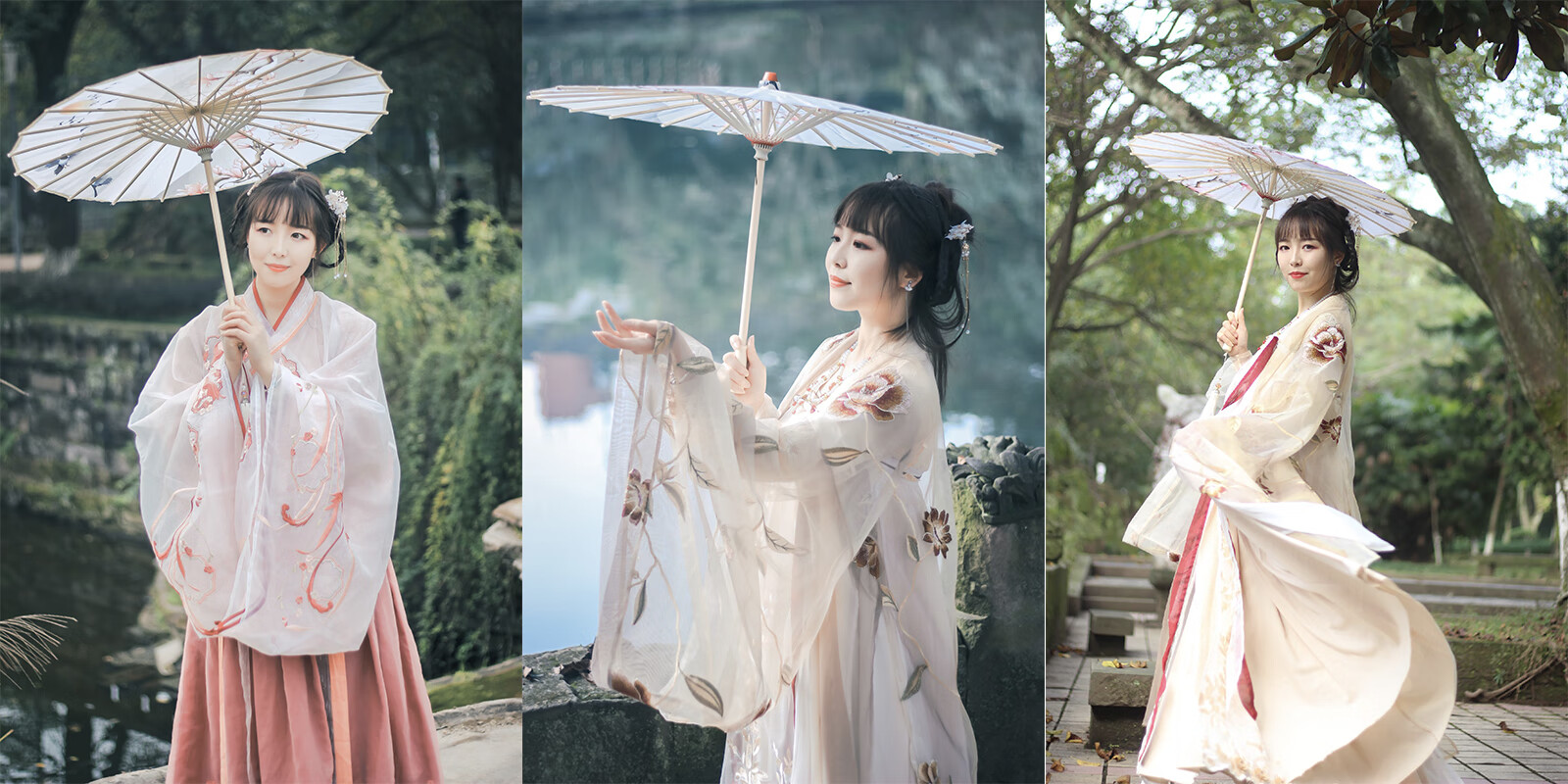 防雨防晒女古风油纸伞舞蹈伞汉服伞装饰伞绸布伞拍82儿童拍70c玫红色