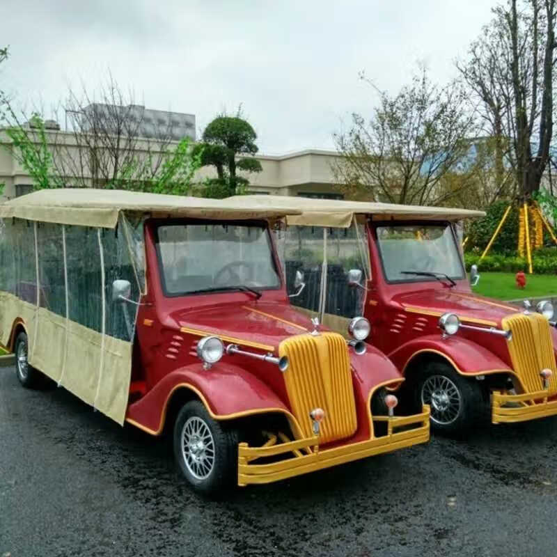 适用于电动老爷车看房车配套遮阳卷帘遮雨帘透明卷帘透明软封闭观光车