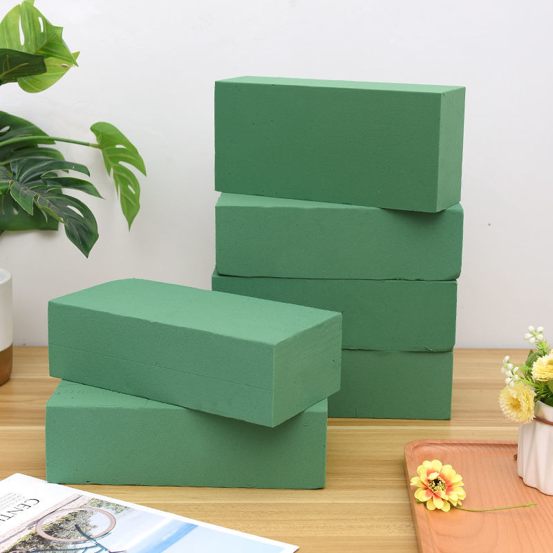 园艺精品都是好货鲜花泥插花花泥吸水插画泡沫鲜花泥插花海绵垫大块