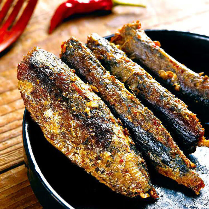 客家麻辣巴浪鱼小零食酥炭烤配酒即食烧烤小鱼干烧烤味10包