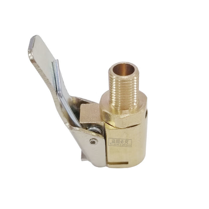 气嘴转接头汽车打气泵配件轮胎快速转换头夹式气嘴车载充气泵接头1个