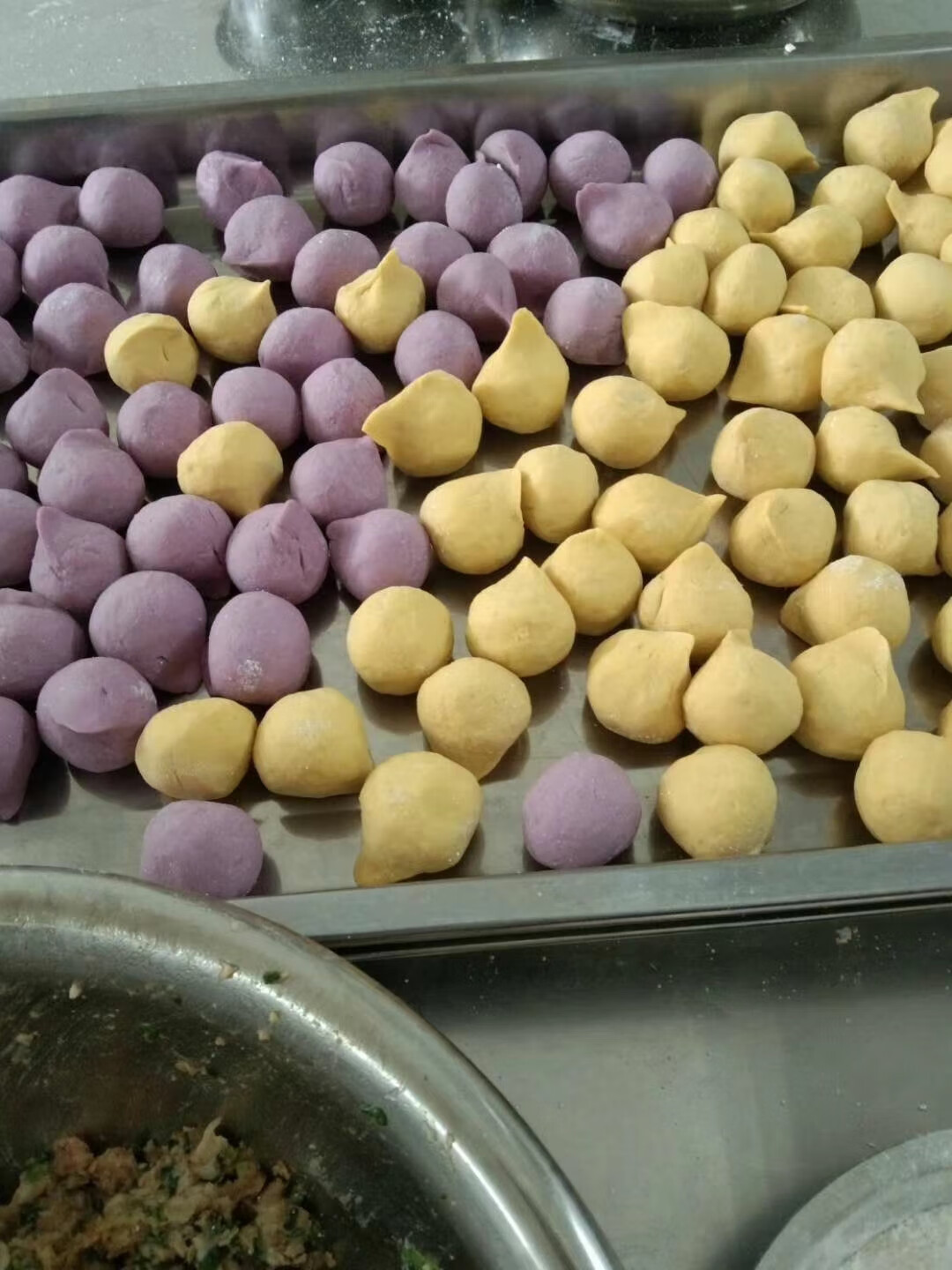 福建龙岩长汀客家手工芋子饺三色饺地瓜芋头好吃汀州婆500g装 三色